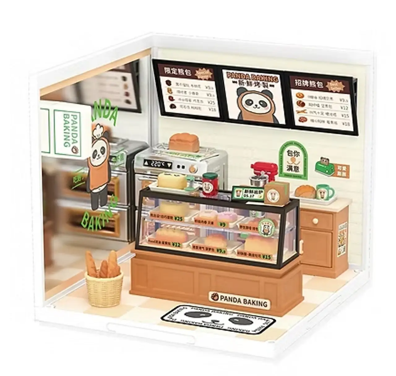 ROBOTIME Super Creator Panda Bakers (110 Pieces)