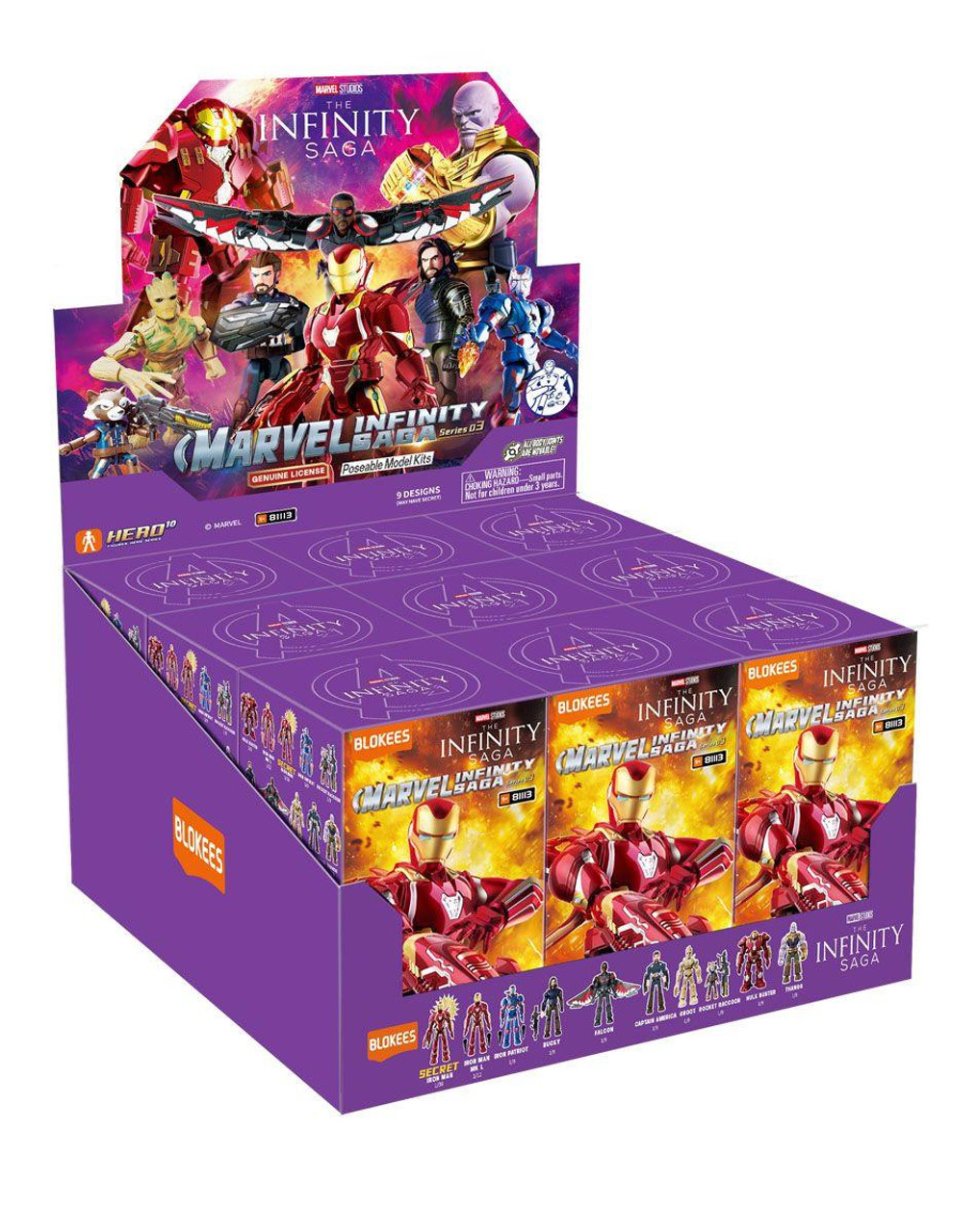 Doyusha Marvel Infinity Saga Third Edition Poseable Model Kit (BOX 9pcs)