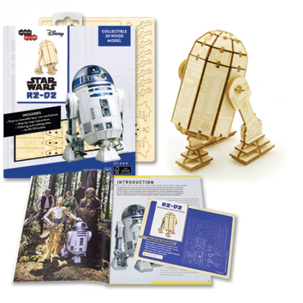 A-zone 3D Wood Models Star Wars R2-D2