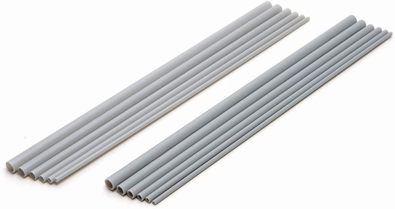 Wave Pla Pipe Gray Thin Type 3.5mm x5 Set