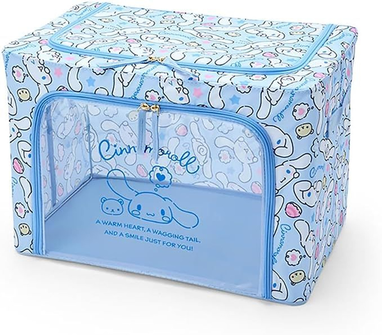 Sanrio Stackable & Foldable Storage Case with Window - Cinnamoroll
