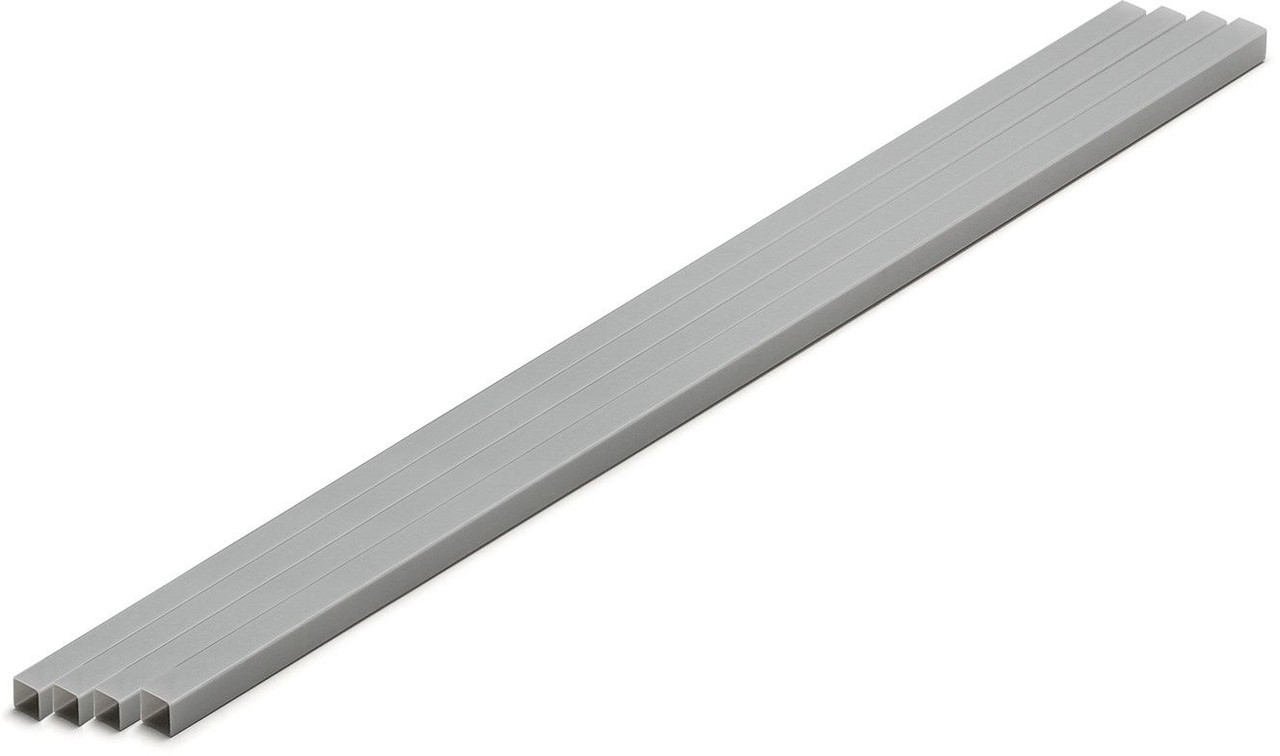 Wave Pla=Materials [Gray] Square Pipe 5 mm 4pcs